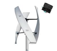 BAOJUHUIKANG 48v, Generador de Turbina Eólica de Eje Vertical de 20000W Juego Completo 12V-48V Molino de Viento Salida AC 220V Kit Doméstico con Controlador, para Hogar/RV