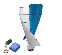 BAOJUHUIKANG 48v, Generador de Turbina Eólica de Eje Vertical de 9000W, Molino de Viento de Diseño Helicoidal de Bajo Ruido 12-220V con Controlador Complementario de Energía Eólica y Solar