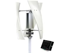 BAOJUHUIKANG 48V, Generador eólico de 12V 24V 48V con 3 aspas y bajo Ruido, Juego de generador de turbina eólica de energía eólica de 10000W con Eje Vertical, para el hogar (con Controlador)