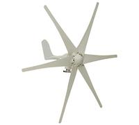 BAOJUHUIKANG 48v, Kit de Generador de Turbina Eólica Vertical Silenciosa de 12000W, Turbinas Eólicas de 6 Aspas de 12V 24V 48V con Controlador MPPT para Hogar y Alumbrado Público