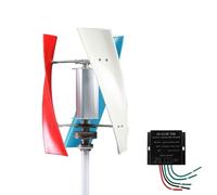 BAOJUHUIKANG 48V, Turbina Eólica de Imán Permanente de CA Trifásica 12v/24V/48V con 3 Aspas y Controlador - Ideal para Botes, Hogares, Gazebos y Chalés 10000W 220V