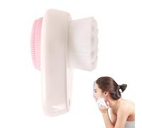BAOK Cepillo facial | Cómodo cepillo de lavado facial, 2 en 1 masajeador facial de silicona con tapa para frotar profundamente