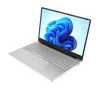 BAOK Laptop Portátil, 16GB RAM 128GB ROM Quad Core Quad Thread 15.6in Laptop Keyboard Retroiluminación 1920x1080 100-240V para Estudio para Windows 11 (16+128G Enchufe de la UE)