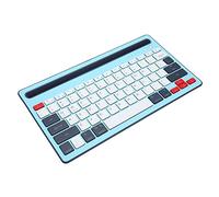 BAOK Teclado Inalámbrico de, Teclas Silenciosas Portátiles Recargables del Teclado de la Tableta para Las Tabletas (Azul)