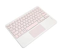 BAOK Teclado, Teclado Inalámbrico Ultrafino Ligero y Portátil con 78 Teclas y Panel Táctil de Tableta (Rosa)