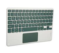 BAOK Teclado, Teclado Inalámbrico Ultrafino Ligero y Portátil con 78 Teclas y Panel Táctil de Tableta (Verde Oscuro)