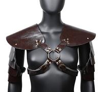Baokuan Armadas De Hombro Steampunk Arnés del Pecho del Cuerpo para Mujeres Hombres Medieval Viking Knight Cosplay Cosplay Accesorio