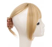 Baokuan Cabello Humano Toppers con Flequillo Piezas para Cabello para Mujeres Añadas para Cabello Topper Extensiones De Cabello Centro De Cabello para Adelgazamiento De Cabello/Cabello