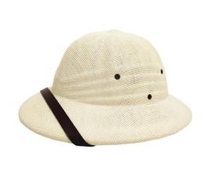 Baokuan Casco Colonial Estilo para Hombre, Sombrero De Paja Resistente Y Ajustable para Adultos, Ideal para Senderismo Y Actividades Aire Libre. Explorador De Jungla Y