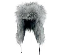 Baokuan Gorros De Piel De Invierno para Mujer, Gorro Ruso Ushanka De Piel De Trampero con Orejeras, Cálido Y Esponjoso.