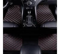 BaoLianBaiHuo 4 Piezas Coche Cuero Alfombrillas para T-oyota RAV4 RAV 4 XA50 XA 50 2020-2023 (LHD), Alfombra Protectora De Alfombra Coche Accesorios, C/Black Red