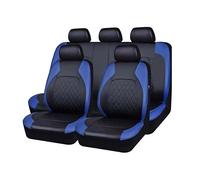 BaoLianBaiHuo 9 Piezas Fundas para MG ZS Hybrid+ Luxury (2024 2025), Cuero Coche Delantera y Trasera Protector Transpirable Interior Accesorios,D/Blue