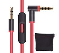baolongking Cable de Repuesto para Auriculares Dr Dre Beats Monster con Mando a Distancia Pro Solo Studio … (rojo)
