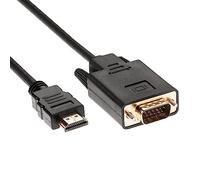 baolongking Cable HDMI a VGA, HDMI macho a VGA macho D-SUB de 15 pines M/M Adaptador de vídeo compatible con 1080P completo convertir (1,8 m)