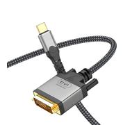 baolongking Cable trenzado de nailon USB C a DVI, 4 K, 30 Hz, USB 3.1 tipo C a DVI, adecuado para teléfonos móviles, portátiles, tabletas, proyectores, pantallas (1 m)