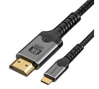 baolongking Cable USB-C a HDMI 8K @60Hz, Thunderbolt 3/4/5/, HDMI 2.0 HDR, compatible con iPhone 16/17, MacBook iPad Pro/Air, iMac, iPad, Mac Mini, Galaxy S25, etc. (1 m)