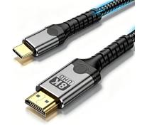 baolongking Cable USB-C a HDMI 8K@60Hz, Thunderbolt 3/4/5, HDMI 2.0 HDR, compatible con iPhone 16/17, MacBook iPad Pro/Air, iMac, iPad, Mac Mini, Galaxy S25, etc. (2M)