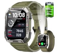 Baolubao Reloj Inteligente Hombre, 2.01" Smartwatch Hombre con Llamadas Bluetooth, Reloj Inteligente con Linterna y Brújula/SpO2/Monitor de Sueño, Pulsera Actividad Impermeable IP68 para iOS Android