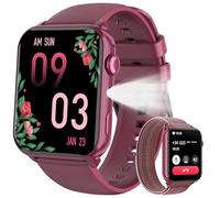 Baolubao Reloj Inteligente Mujer - Llamadas Bluetooth y Notificación, Smartwatch Mujer con Linterna, Smart Watch con 2 Correas, Esfera DIY, Pulsómetro, Sueño, IP68 Impermeable Reloj para iOS Android
