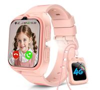 Baolubao Reloj Inteligente Niño 4G, Smartwatch Niñas con GPS, Videollamadas, Ilamadas, Chat de Voz, Smartwatch con Linterna, SOS, Funda de Silicona Suave, Cámara, Reloj Inteligente Niñas de 4-13 Años