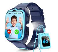 Baolubao Reloj Inteligente Niño 4G, Smartwatch Niños con GPS, Videollamadas, Chat de Voz, Ilamadas, Modo Escuela, SOS, 1.75" Smartwatch con Linterna, Funda de Silicona Suave, Batería Grande de 800 mAh