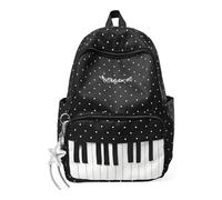 Baomaeyea Mochila Piano, Bolso Coquette Lunares Musicales, Gran Capacidad