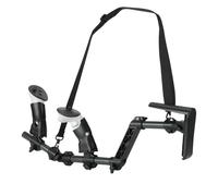 Baomaeyea VR Gunstock para MetaQuest 3, pistola compatible con mango VR MetaQuest 3 para mejorar la estabilidad y el control, adaptador magnético (negro)