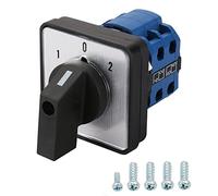 Baomain 660V 25A - Interruptor giratorio de control de cambio de 8 terminales con 2 polos de 3 posiciones