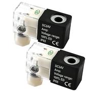 Baomain Bobina Voltaje DC 24V para válvula solenoide neumática 4V210-08&4V230C-08 DC 24V