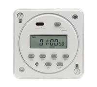 BAOMAIN CA 220 V Digital LCD Temporizador programable con Cubierta Impermeable, Interruptor de Tiempo relé de 16 A, Compatible con Programa semanal Diario de 28 Veces, CN101A (CN101A 220V+Cover)