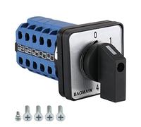 Baomain de montaje Rotary Seleccionar Cam Cambio Interruptor 5 Posición 20 polos AC 660 V 20 A 50 Hz