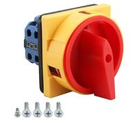 BAOMAIN Interruptor de Cambio Rotativo SZW26-20/2GS, Conmutador de Levas de 2 Posiciones (1-2), 660V 20A, 8 Terminales de Tornillo, Selector de Control 2P para Automatización Industrial
