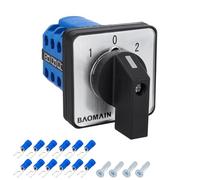 BAOMAIN Interruptor giratorio universal, encendido/apagado, 20 A, 550 V, 50 Hz, CE, IP20, LW28-20 (3 Postes 3 Posiciones)