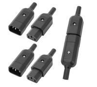 Baomain Juego de Conectores de Corriente alterna Hembra C13 y Macho C14 reconocidos UL y TUV, LZ14-T12B-SET (1)
