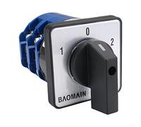 Baomain LW28-125/D202.2 - Interruptor de conmutación de leva giratoria 660V 125A 2 fases de encendido/apagado/encendido 3 posiciones CE