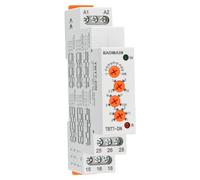 Baomain Relé de tiempo multifunción, 5 A, 6 funciones, 0,05 ~ 100 h, montaje en carril DIN, relé de tiempo TBT7-DN