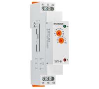 Baomain Relé Temporizador multifunción, 16A/AC250V, retardo ON 1-SPDT, 12-240VAC/DC, Montaje en Carril DIN Relé Temporizador, TBT7-B1
