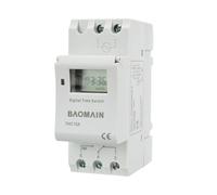 BAOMAIN THC15A AC 220V Digital LCD Potencia Temporizador Programable semanal Interruptor,programable semanalmente,Montaje en riel (THC15A 220V)