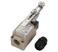 BAOMAIN WLCA12-2-Q Interruptor de Límite de Palanca de Rodillo Ajustable, Final de Carrera Momentáneo, 10A 380V CA, Impermeable y Resistente al Aceite, Actuador Giratorio para Maquinaria CNC