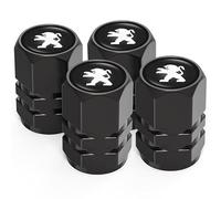 BAONITOU 4 Piezas Tapas para Válvulas para Peugeot Rifter, Tapón de Protección Neumaticos Tapa Válvula Accesorios Neumáticos de Automóviles
