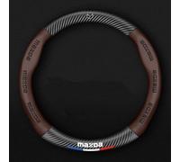 BAONITOU Cubierta Volante Coche para Mazda MX-5 IV (ND) 2018-2024, Cómoda y Antideslizante Funda Ideal para Verano E Invierno Volante Coche Protector,Brown