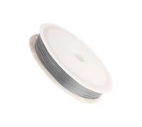 Baoqifong Alambre de perlas - de metal para pulseras de joyas, alambre de cuentas, suministros para manualidades, cuerda fina para mujeres, hombres, principiantes, proyectos de pulsera