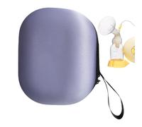 Baoqifong Bolsa portátil para sacaleches, bolsa de almacenamiento para la guardería, bolsa de lactancia portátil con varios compartimentos para trabajo, viajes, guardería y viajes, morado, ver