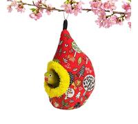 Baoqifong Cama para Pájaros En Jaula De Descanso,Cama De Peluche En Forma De Casa para Periquitos - Casa para Aves - para La Cría De Canarios, Cacatúas,