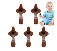 Baoqifong Crucifijo Anti Estrés De Madera, Gadgets De Madera para El Corazón Y del Estrés, Juego De 5 Piezas Cristianas para Hombre Y Mujer para Pascua Y Oración