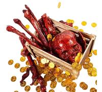 Baoqifong Esqueletos para Halloween | Juego de Huesos de Esqueleto,Decoraciones Espeluznantes para Cementerio, Porche, Jardín y Fiesta