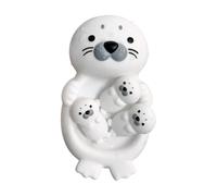 Baoqifong Juguetes de Baño para Niños,Forma de Foca de Goma Flotantes Seguros y Entretenidos - Set de para el Baño en Familia,para Niños Interior Lavado Lavabo Hogar Y Casa Dentro del Agua