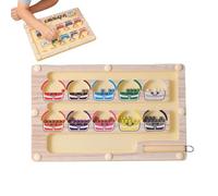 Baoqifong Laberinto Magnético de Colores - de Aprendizaje Magnético | Juguete Educativo para Niños de 3 a 6 Años - Regalo para Entrenamiento de Concentración, Lógica y