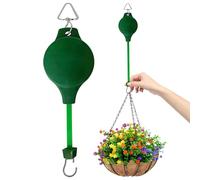 Baoqifong Polea Portamaceta | Polea con Gancho Resistente para Colgar Macetas,Soporte Ajustable para Comederos de Aves, Cestas de Jardín, Maceteros de Exterior e Interior