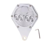 Baoqifong Porta Discos de Impuesto para Motocicleta,Soporte Hexagonal para Matrícula de Etiqueta Fiscal | Bracket De Aluminio con Llave Y Portatarjetas para Scooter Y ATV